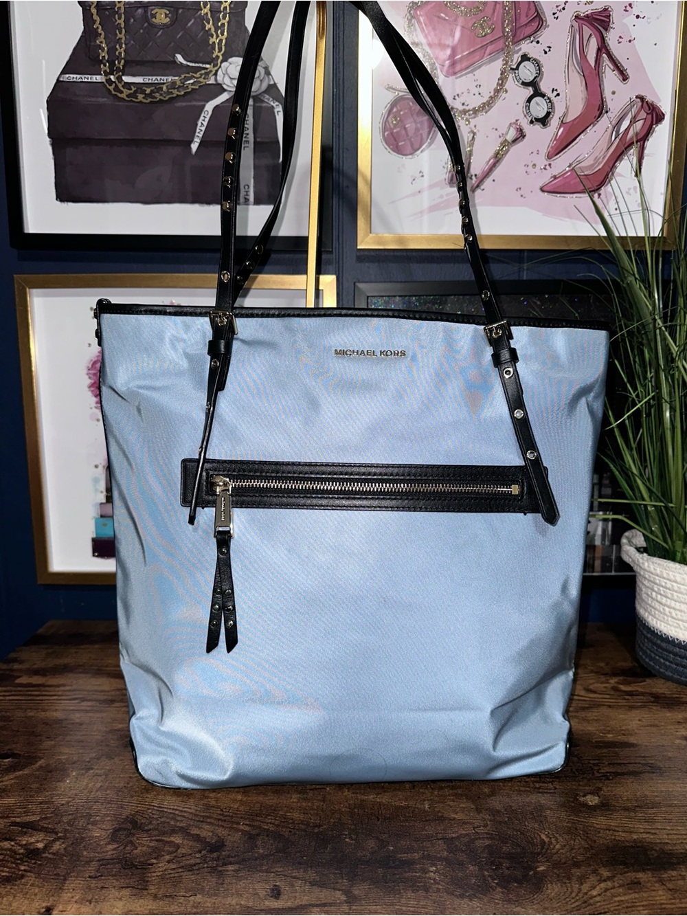 🩵 Michael Kors Large Nylon Tote Bag 🩵